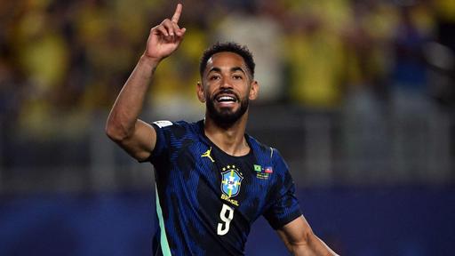 Matheus Cunha bejubelt sein erstes Tor