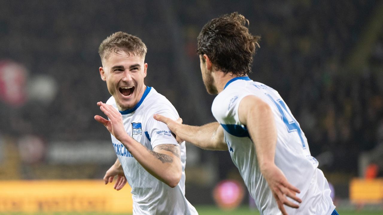 Dezimierte Herthaner ergattern Sieg in Dresden