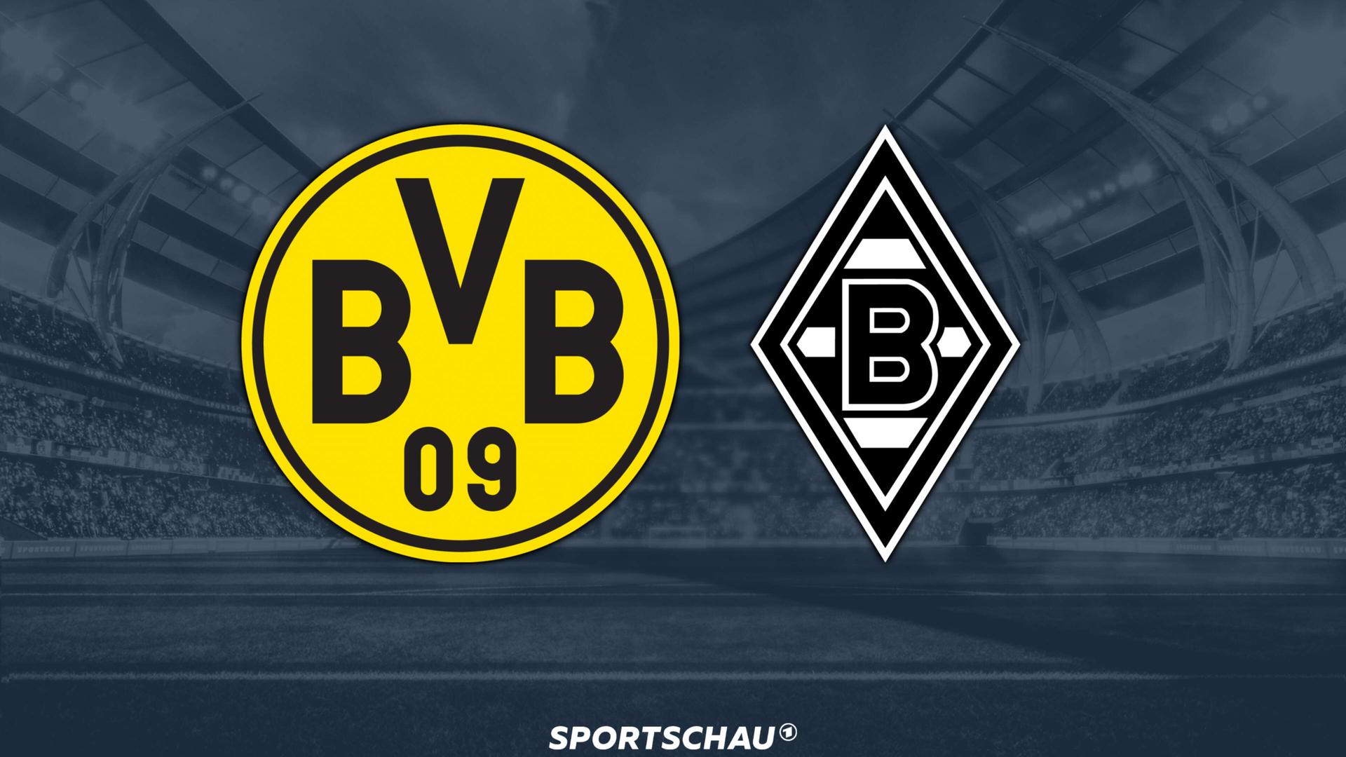 Logo Borussia Dortmund gegen Borussia Mönchengladbach | ARD