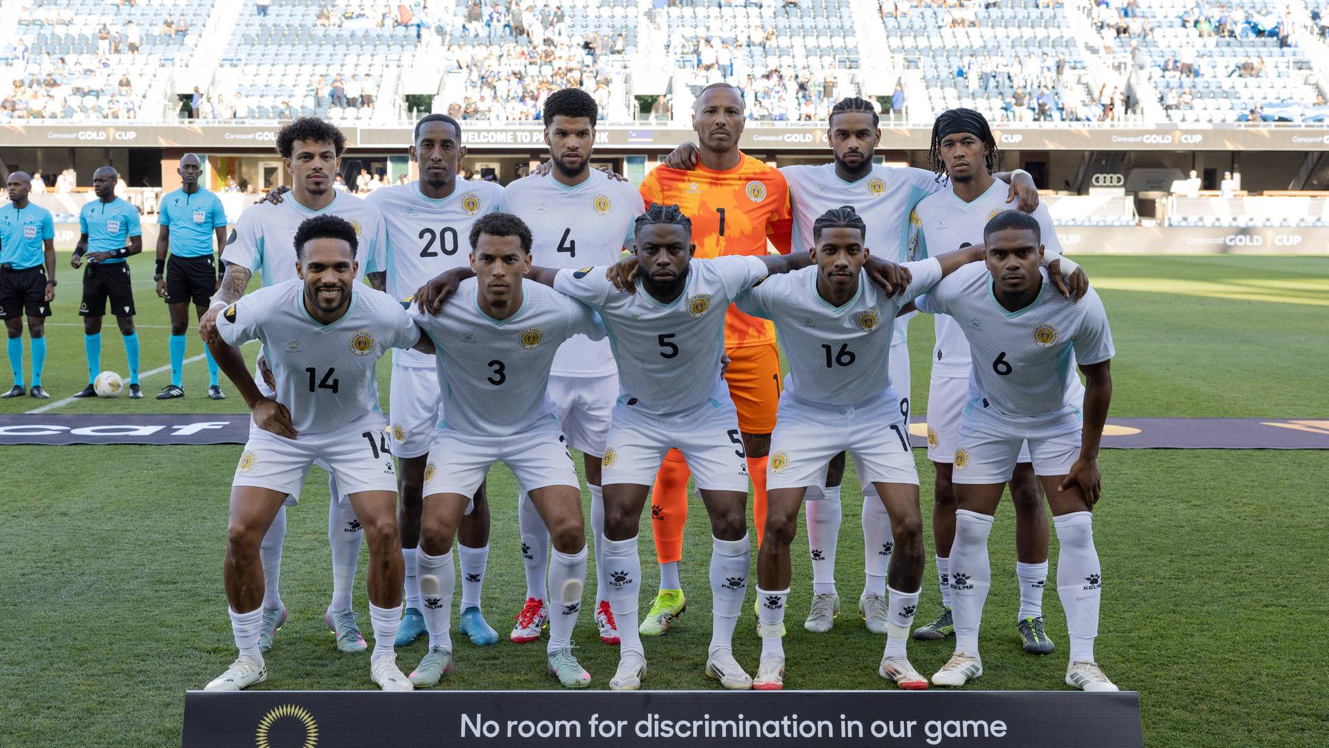 Posieren fÃ¼r ein Mannschaftsbild - Die Spieler von Curacao | IMAGO/ZUMA Press Wire