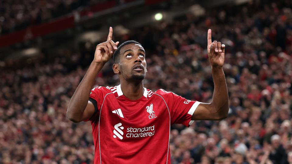 Liverpools Alexander Isak bejubelt seinen Treffer | Stu Forster/Getty Images Liverpools Alexander Isak bejubelt seinen Treffer