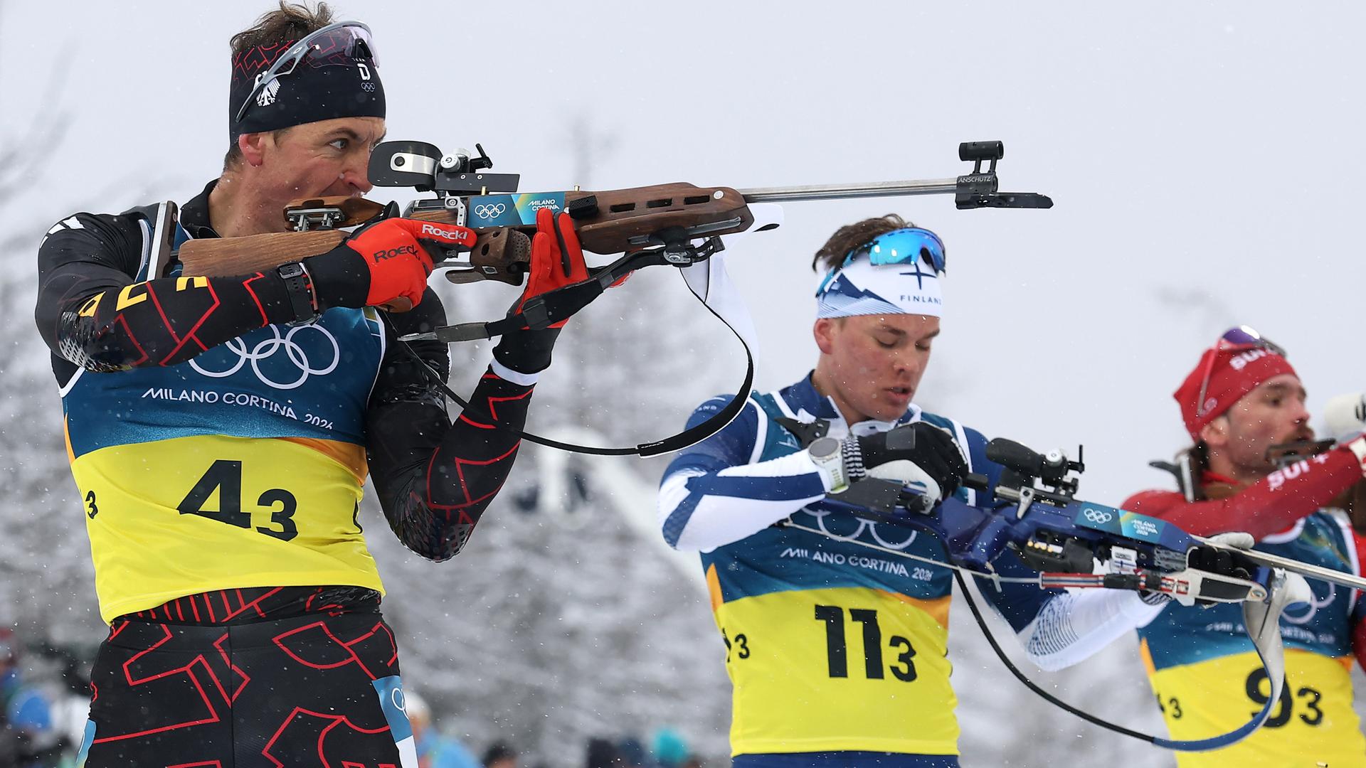 Philipp Nawrath beim Stehen-SchieÃen. | Getty Images