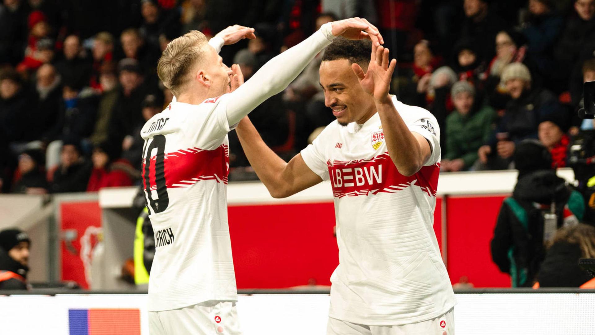 LeistungstrÃ¤ger in Leverkusen: FÃ¼hrich und DoppeltorschÃ¼tze Leweling | IMAGO/Celina Leiers