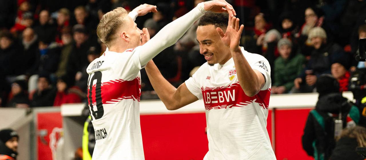 Leistungsträger in Leverkusen: Führich und Doppeltorschütze Leweling