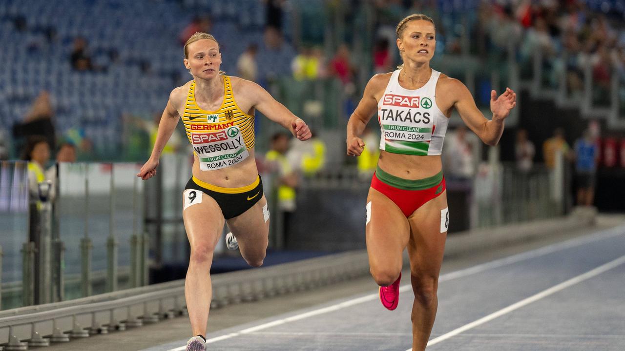 LeichtathletikEM 2024 200 m der Frauen die Halbfinals von Prepens