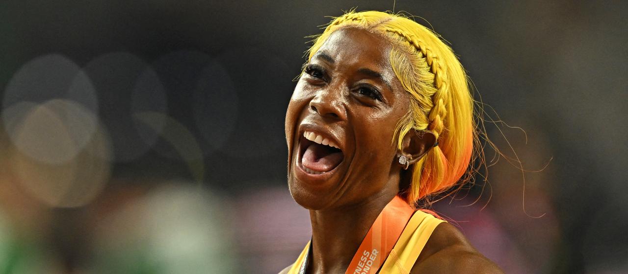 Die jamaikanische Sprinterin Shelly-Ann Fraser-Pryce
