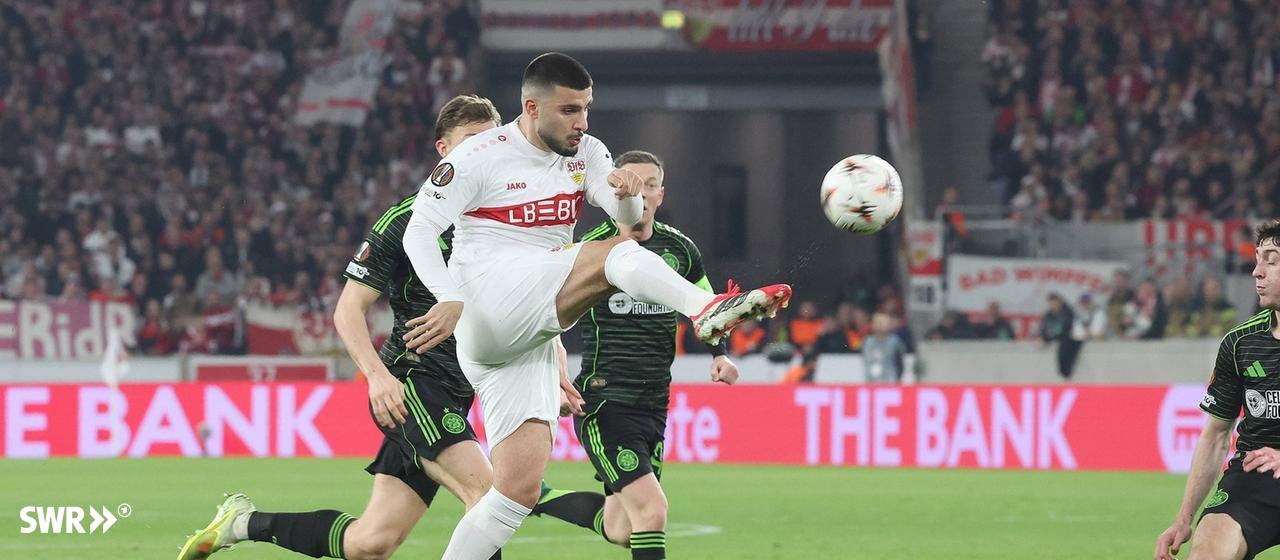 Deniz Undav vom VfB Stuttgart gegen Celtic Glasgow