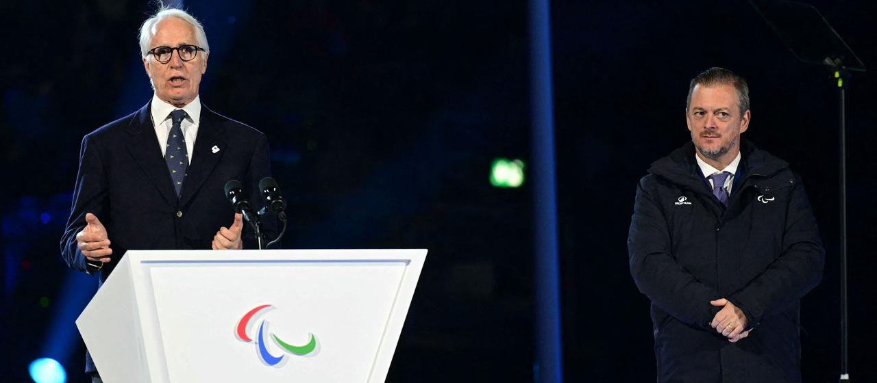 Cheforganisator Giovanni Malago und IPC-Präsident Andrew Parsons