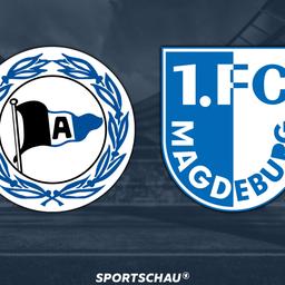 Logo Arminia Bielefeld gegen 1. FC Magdeburg
