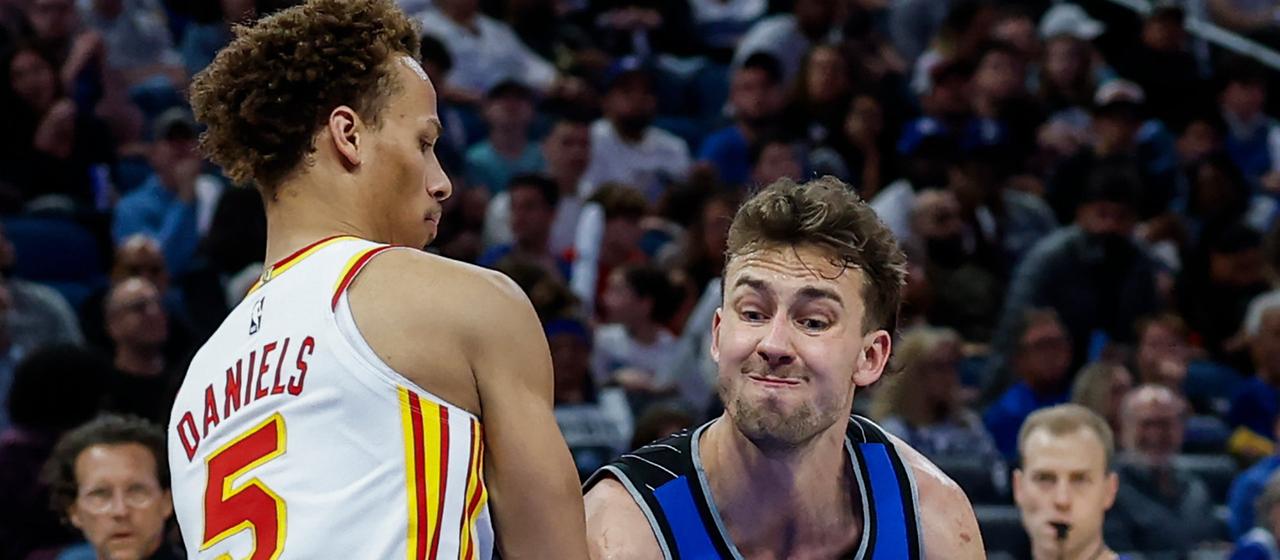 Franz Wagner (r.) im Duell mit Dyson Daniels