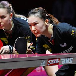 Annet Kaufmann und Yuan Wan des TTC Eastside (Foto: IMAGO / MaJo)