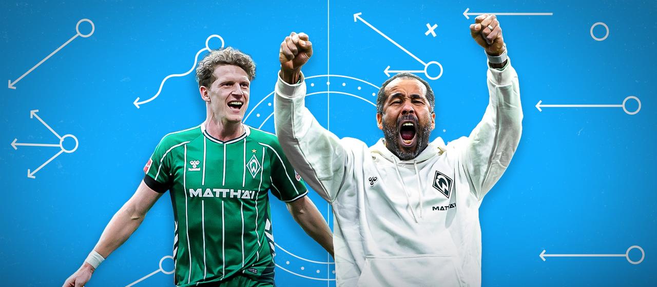 Jens Stage (l) und Daniel Thioune (r) 