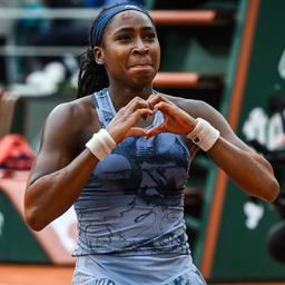 Jubelt nach dem Sieg der French Open: Coco Gauff 