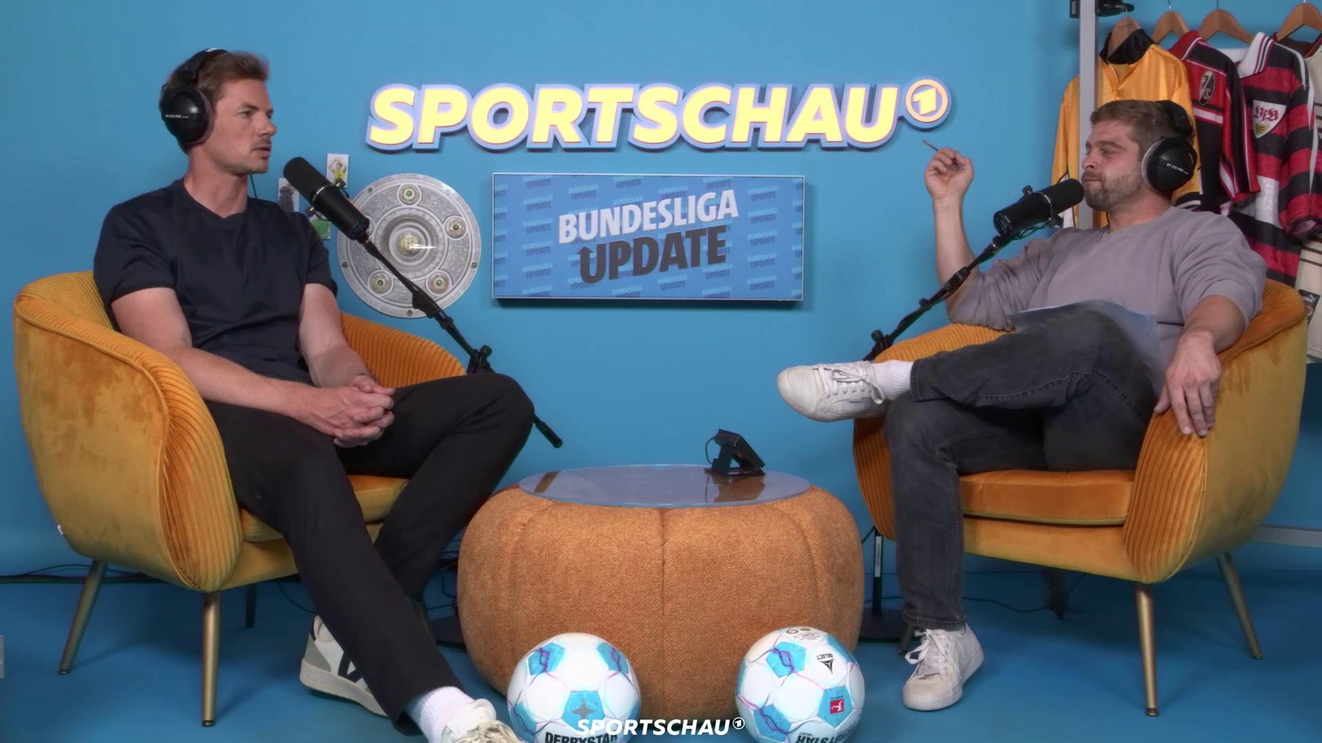 Alex Schlüter (l.) und Jens Walbrodt im Bundesliga Update | Sportschau
