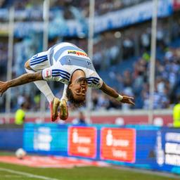 Salto beim Torjubel: Duisburgs Lex Tyger Lobinger