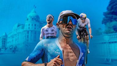 Die Grafik für den Ironman in Nizza der Männer