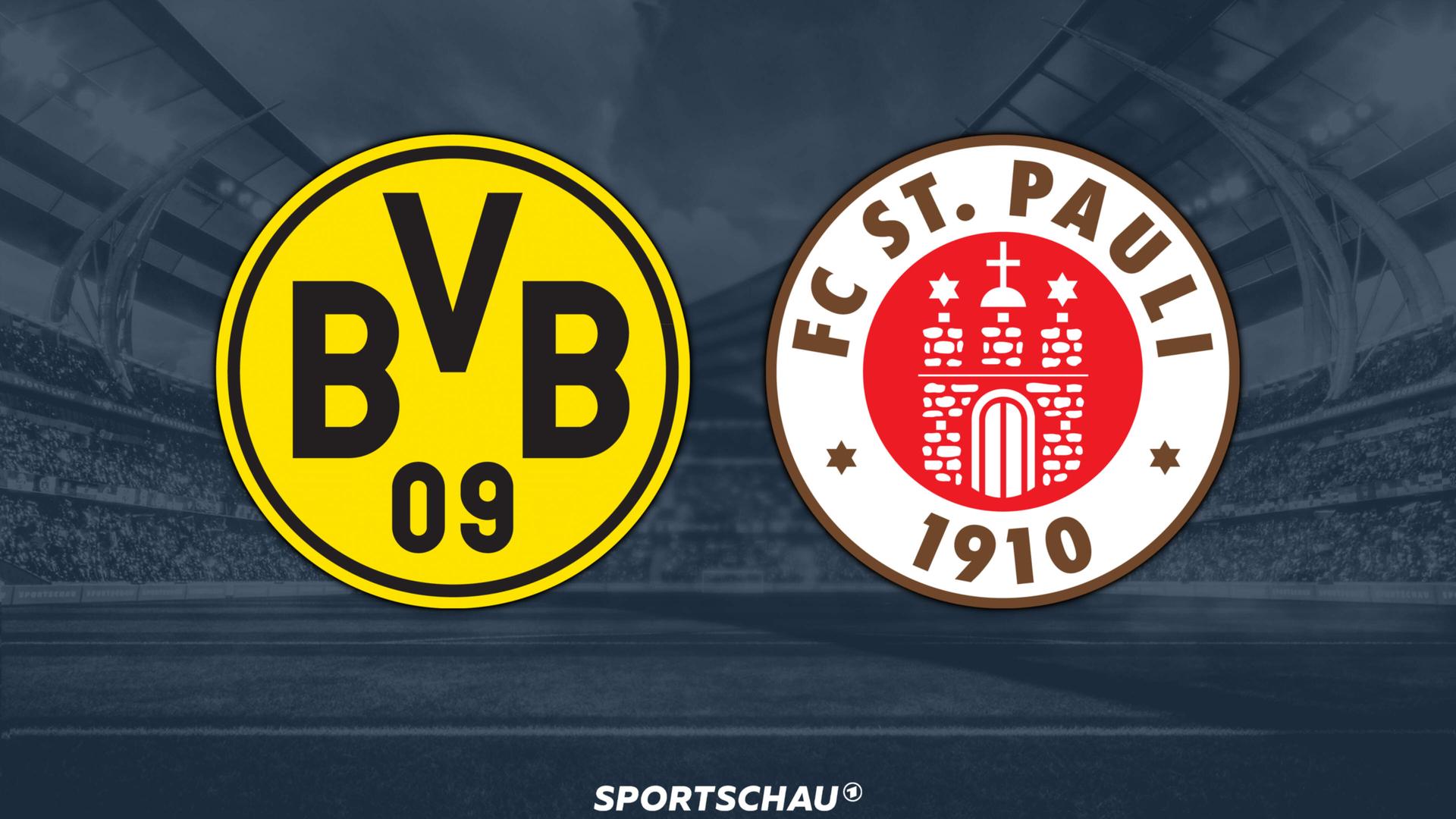 Logo Borussia Dortmund gegen FC St. Pauli | ARD