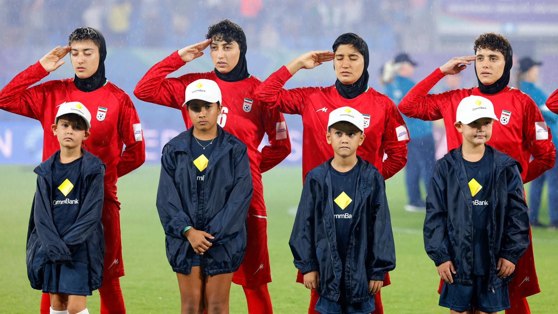 Spielerinnen von Irans FuÃball-Nationalmannschaft (nicht zwingend die, die in Australien Asyl gesucht haben) | AFP/STR