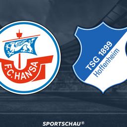 Logo FC Hansa Rostock gegen 1899 Hoffenheim