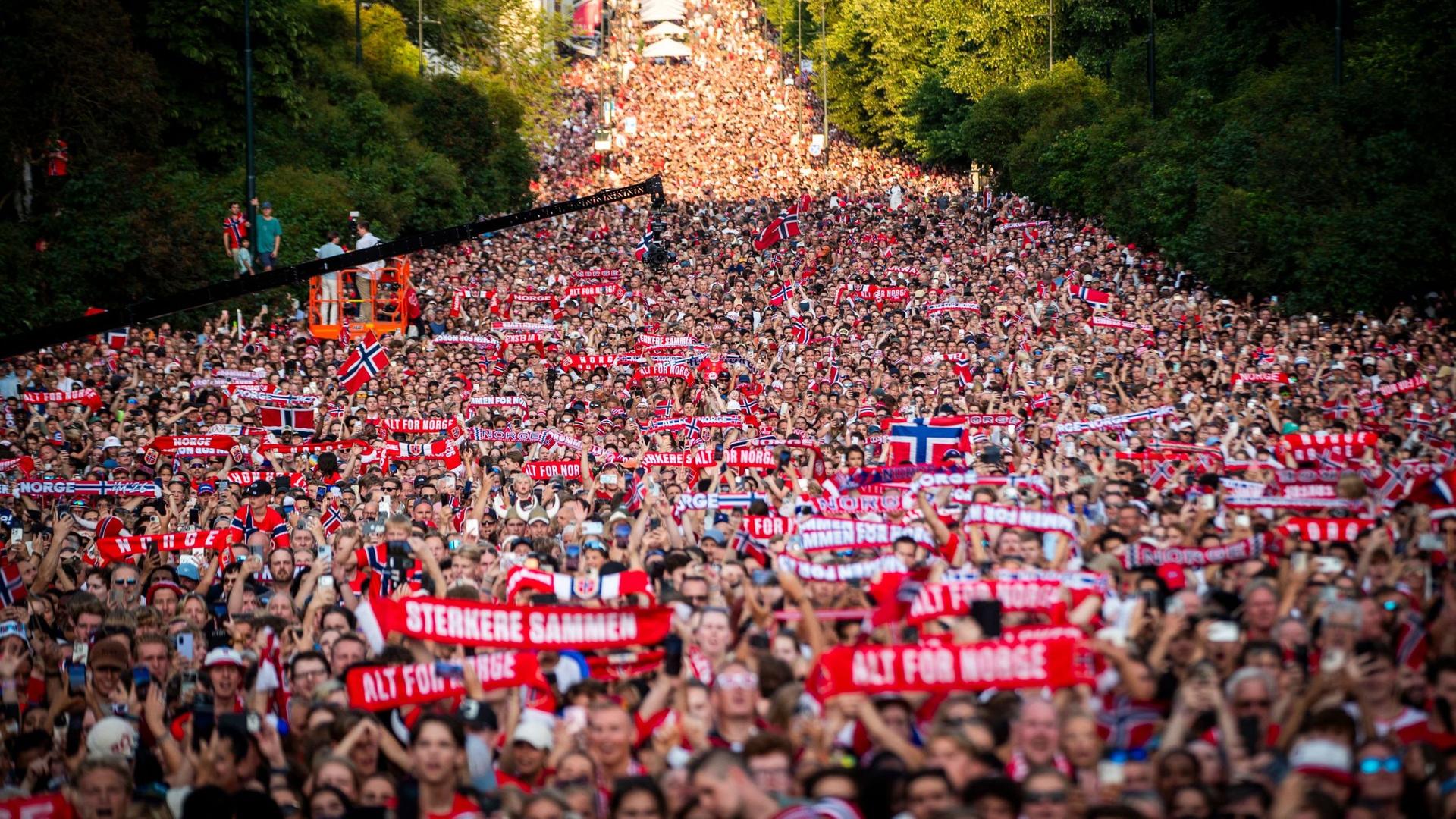 WM-News: Fast 90.000 feiern Norwegen bei Rückkehr