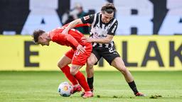 Spielszene zwischen Heidenheim und Mönchengladbach