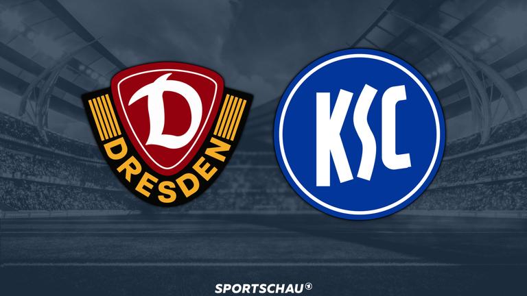 Logo Dynamo Dresden gegen Karlsruher SC | ARD Logo Dynamo Dresden gegen Karlsruher SC