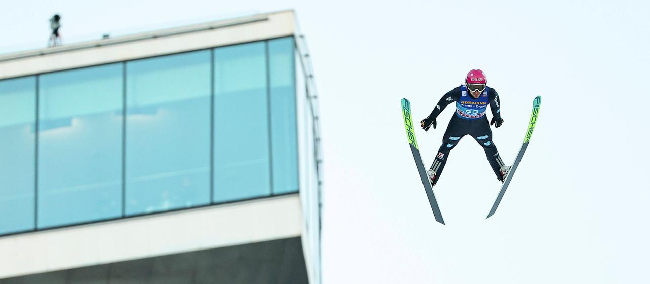 Felix Hoffmann in der Luft