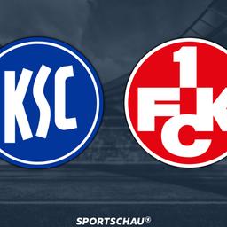 Logo Karlsruher SC gegen 1. FC Kaiserslautern