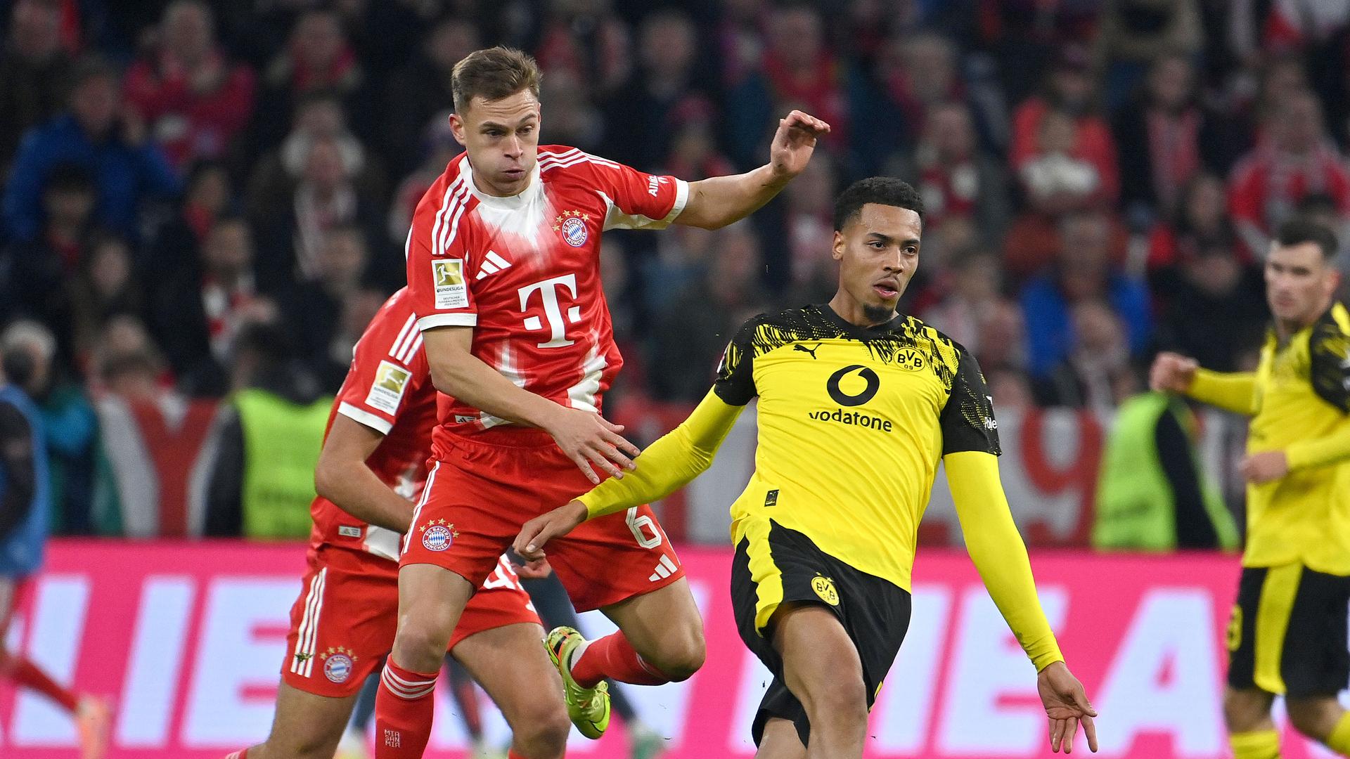 Joshua Kimmich (l.) und Felix Nmecha (r.) | ddp/Sven Simon
