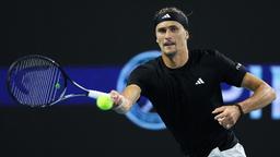 Der deutsche Tennisspieler Alexander Zverev in Aktion