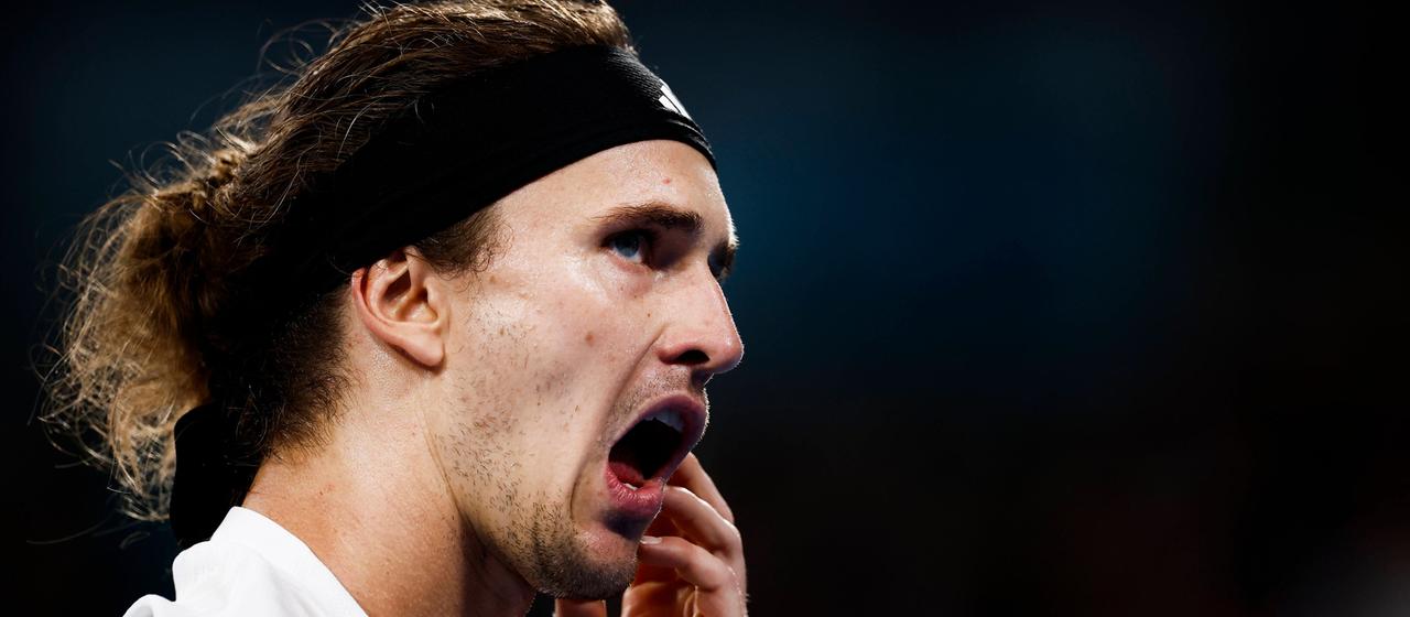 Alexander Zverev im Spiel gegen Hubert Hurkacz