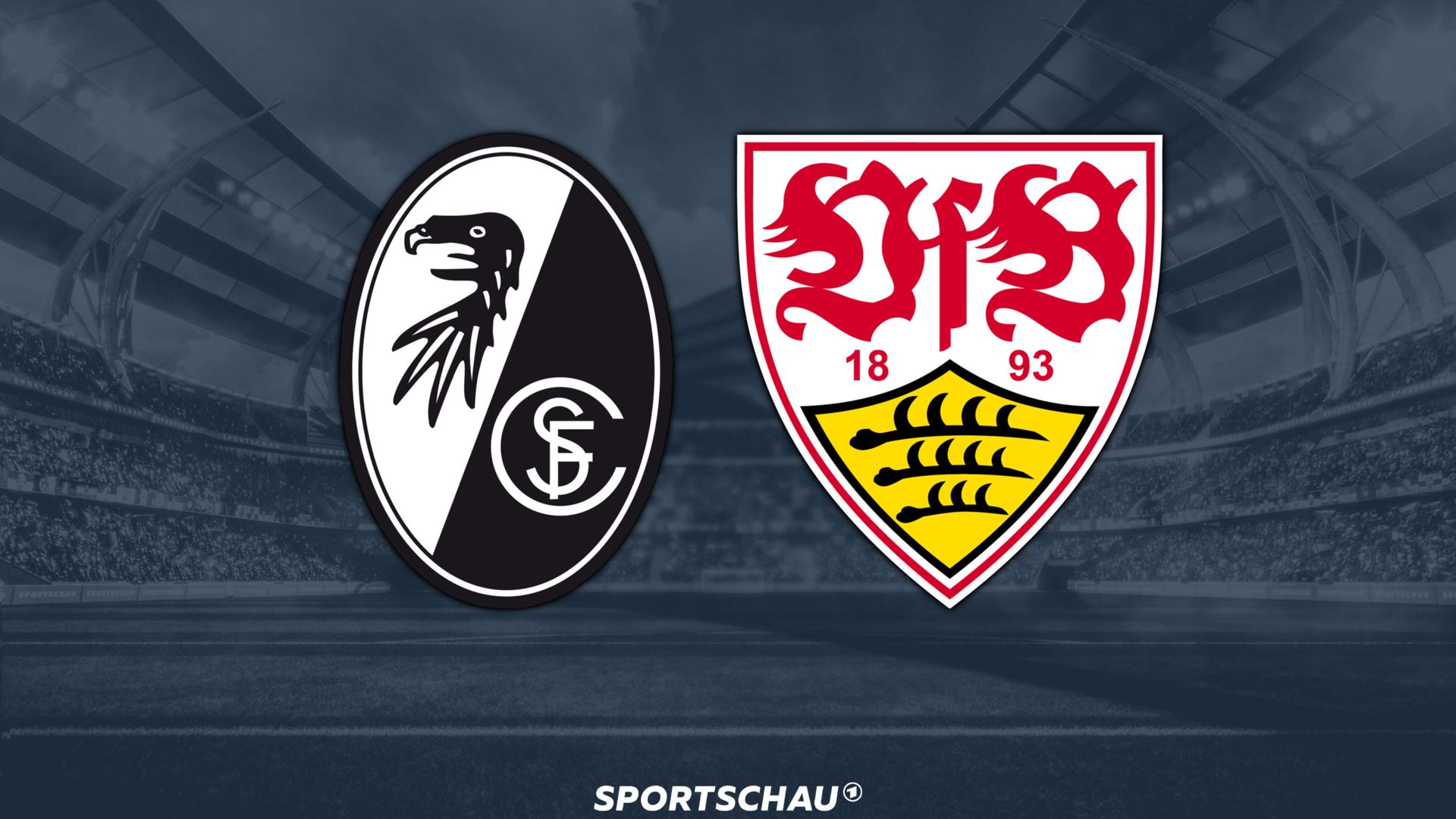 Logo SC Freiburg gegen VfB Stuttgart | ARD