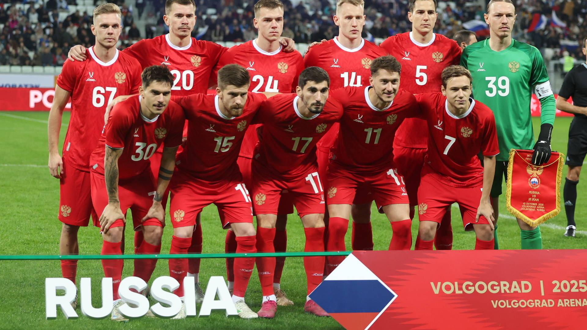 Die russische Nationalmannschaft bei einem Testspiel gegen den Iran | IMAGO / ITAR-TASS