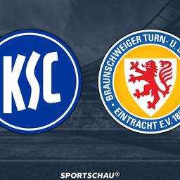 Logo Karlsruher SC gegen Eintracht Braunschweig