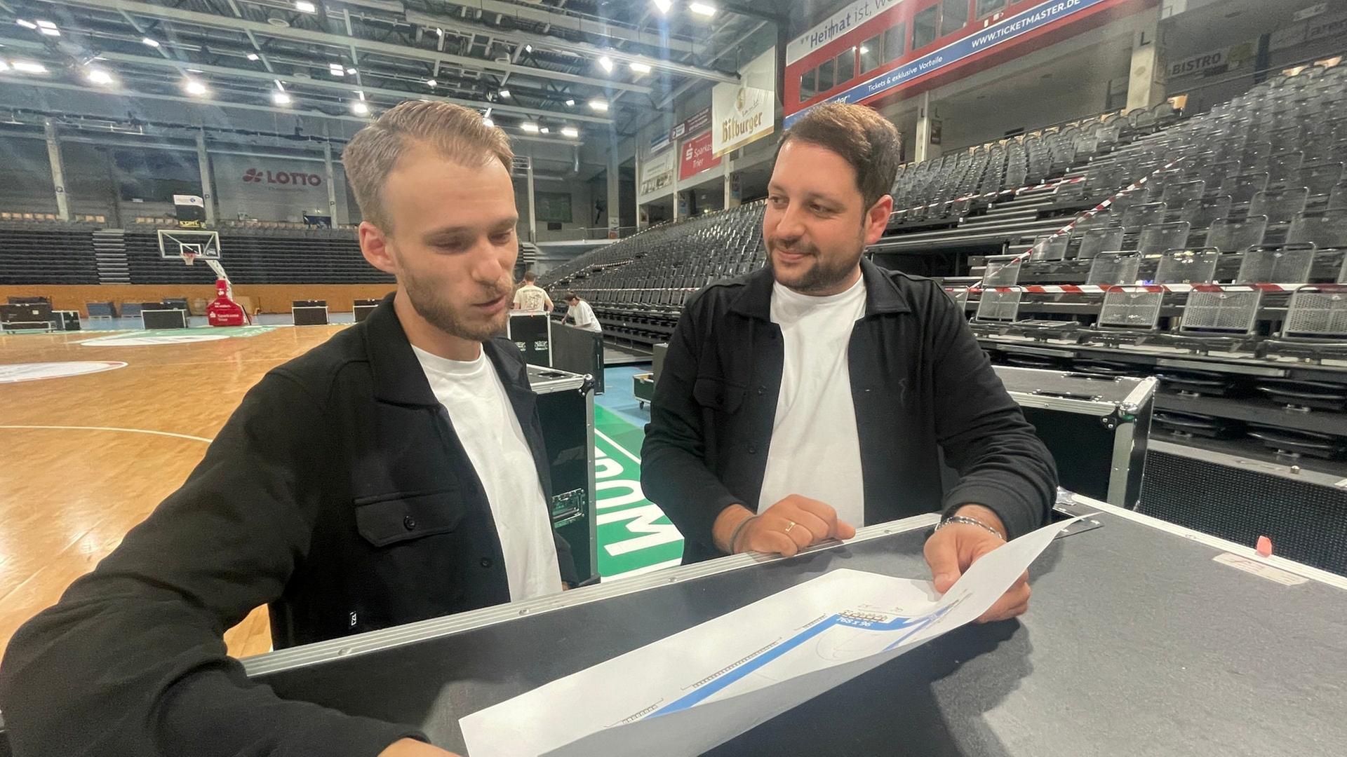 Die Vorbereitung auf die Basketball-Bundesliga ist für Aufsteiger Gladiators Trier und die Mitarbeiter ein besonderer Kraftakt. | SWR, Ludger Peters
