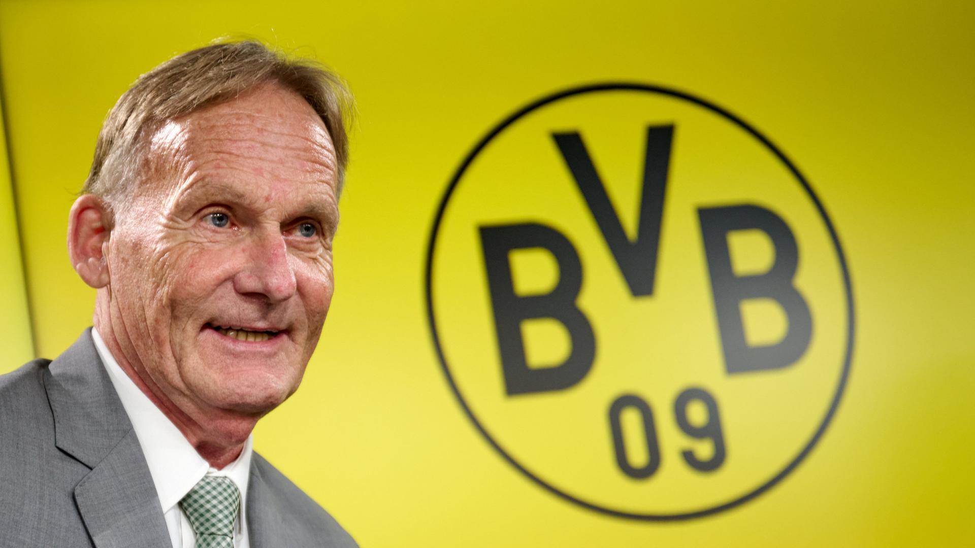 Hans-Joachim Watzke auf der Bilanzpressekonferenz | dpa
