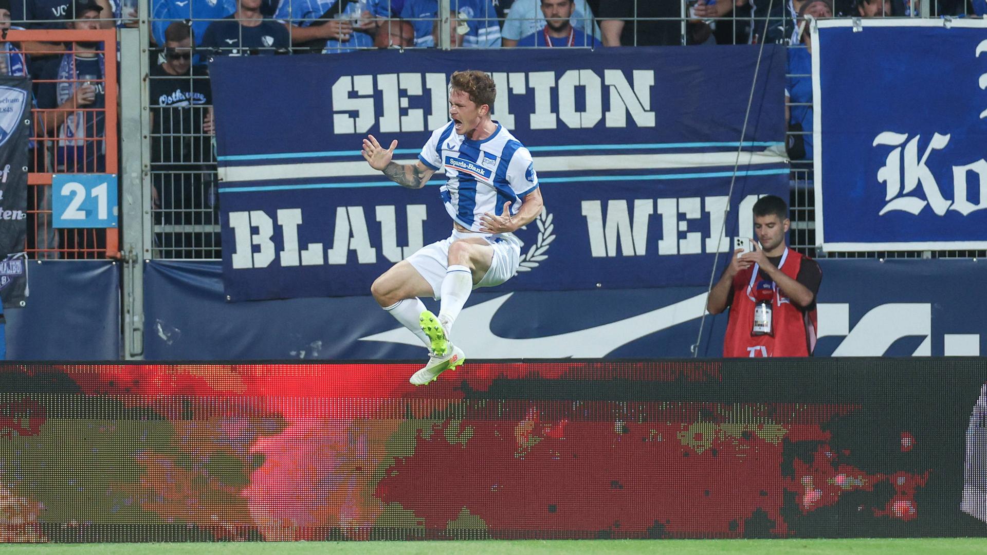 Jetzt live - Hertha führt in Bochum, Hofmann köpft knapp drüber