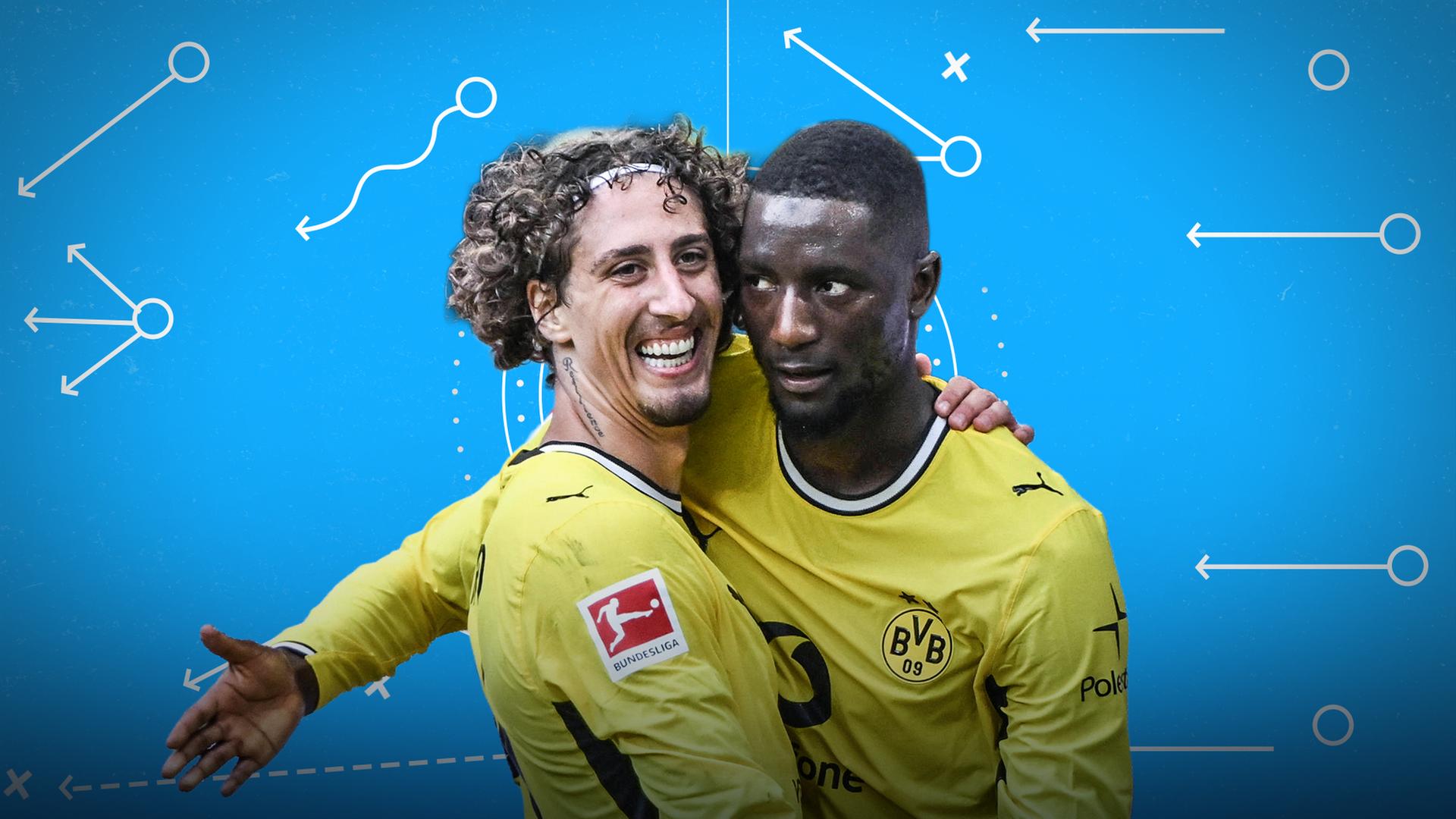Fabio Silva und Serhou Guirassy von Borussia Dortmund | IMAGO / Team 2