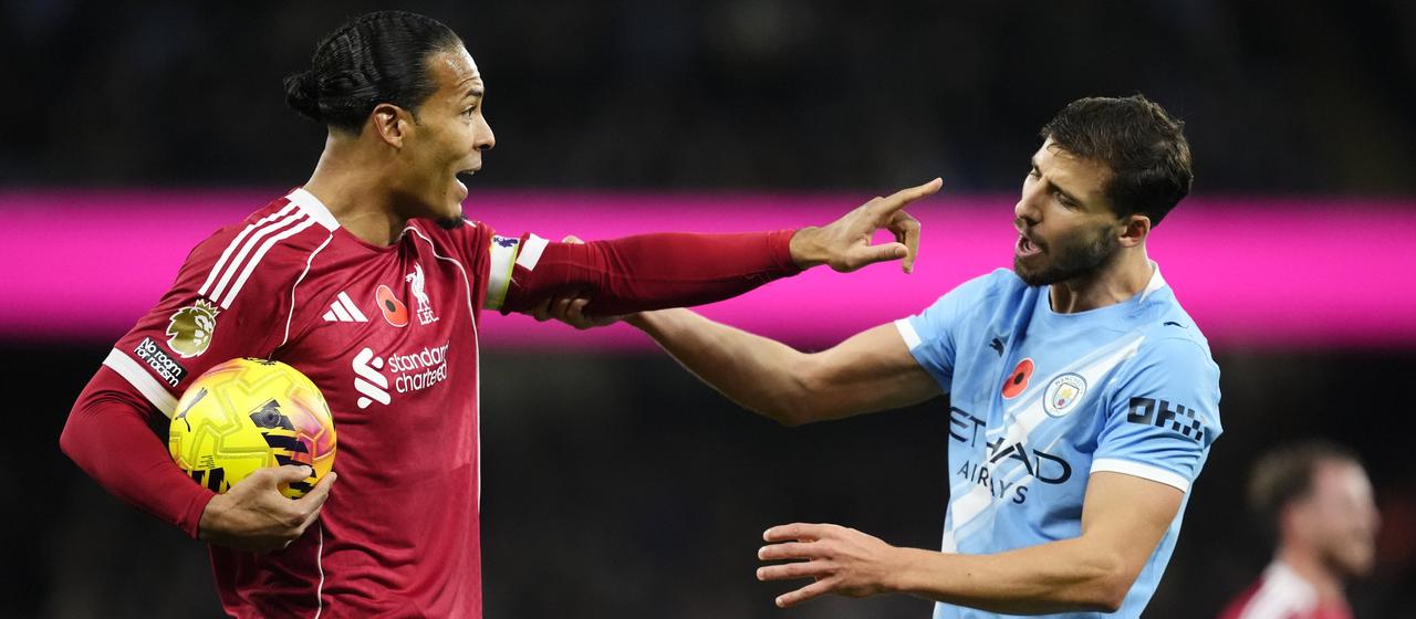 Virgil van Dijk (l.) und Ruben Dias (r.)