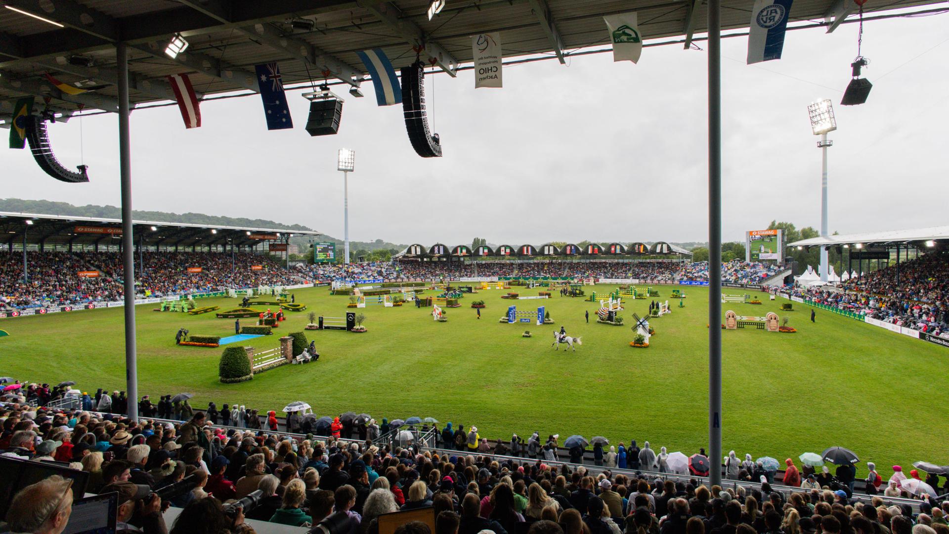 Der Parcours beim CHIO in Aachen | dpa