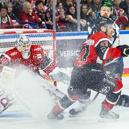 Haie-Keeper Janne Juvonen in Aktion