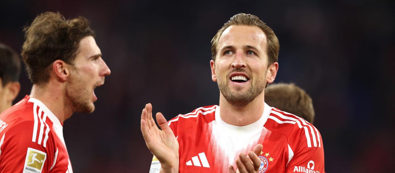 Harry Kane (r.) und Leon Goretzka