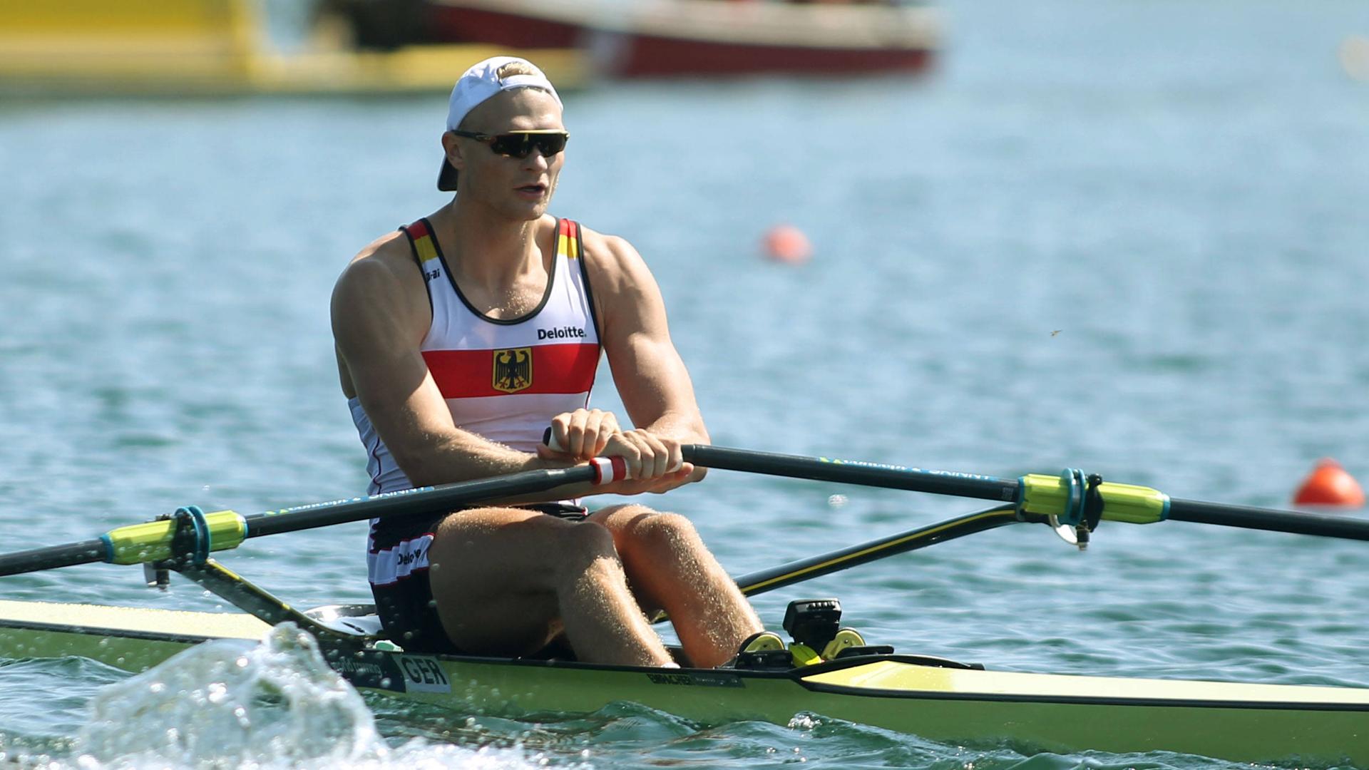 Oliver Zeidler rudert. | Imago Images