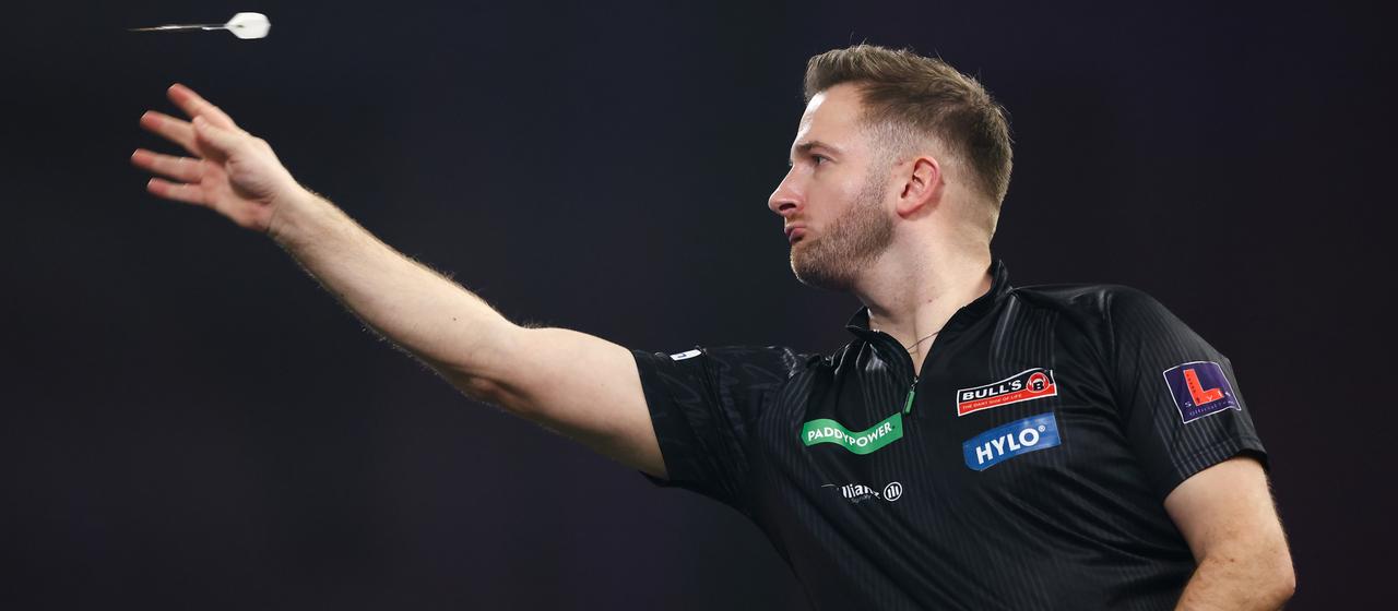 Arno Merk bei seinem Drittrunden-Match