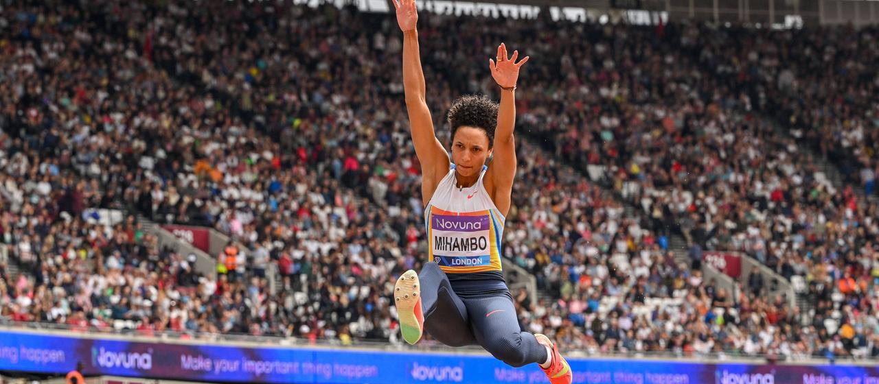 Malaika Mihambo im Sprung