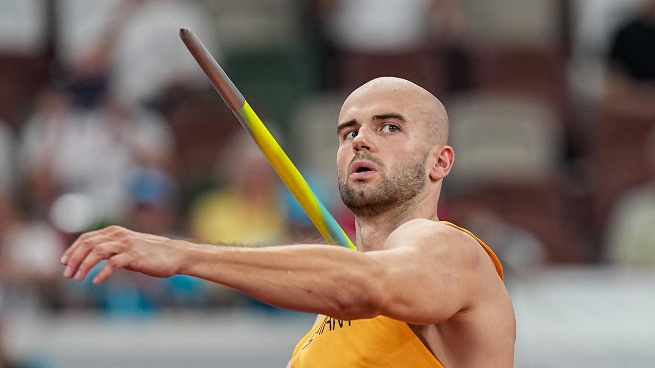 Leichtathletik-WM in Tokio: Der Wurf von Julian Weber ins Speerwurf ...