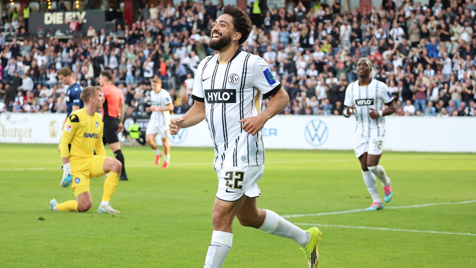 Pherai schießt Elversberg gegen KSC auf den Relegationsrang