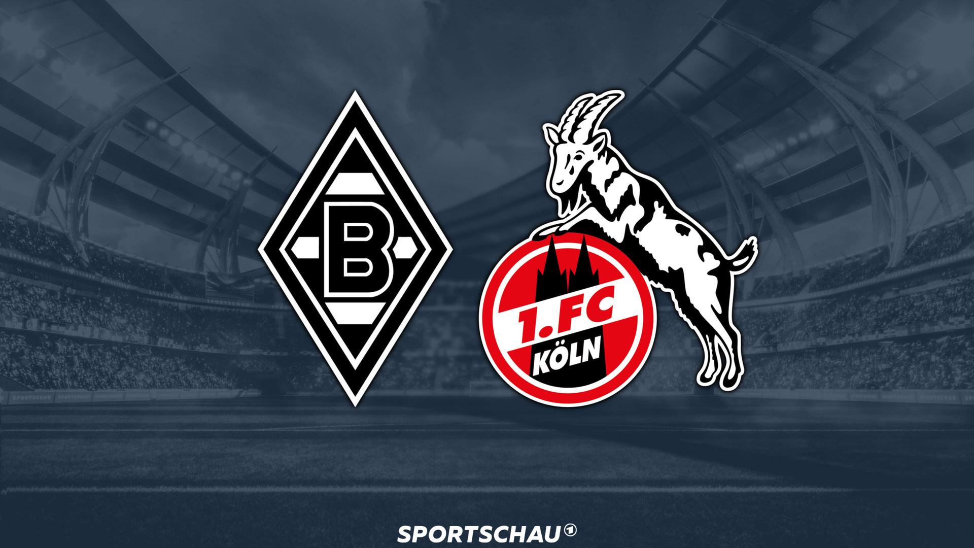 Logo Borussia Mönchengladbach gegen 1. FC Köln | ARD