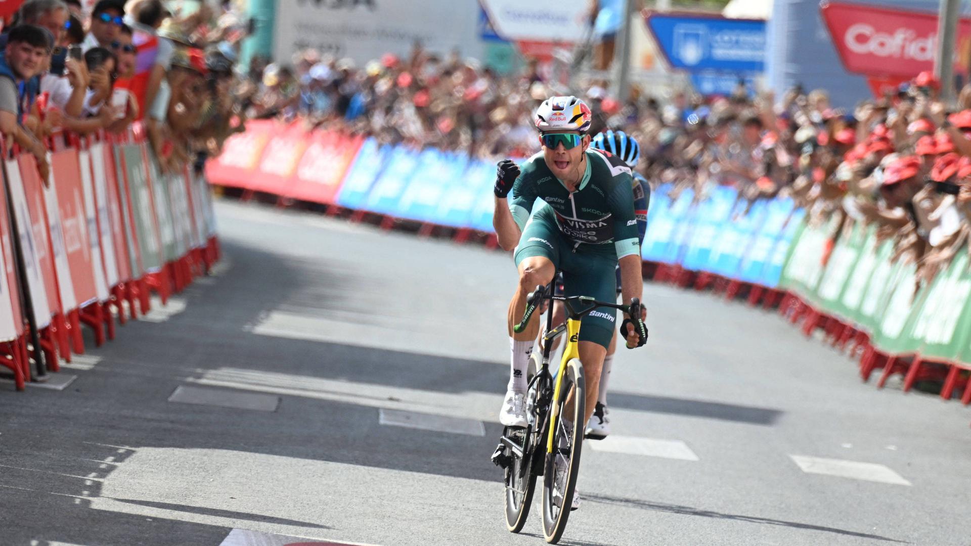 Vuelta: Wout van Aert gewinnt die 13. Etappe mit Ankündigung