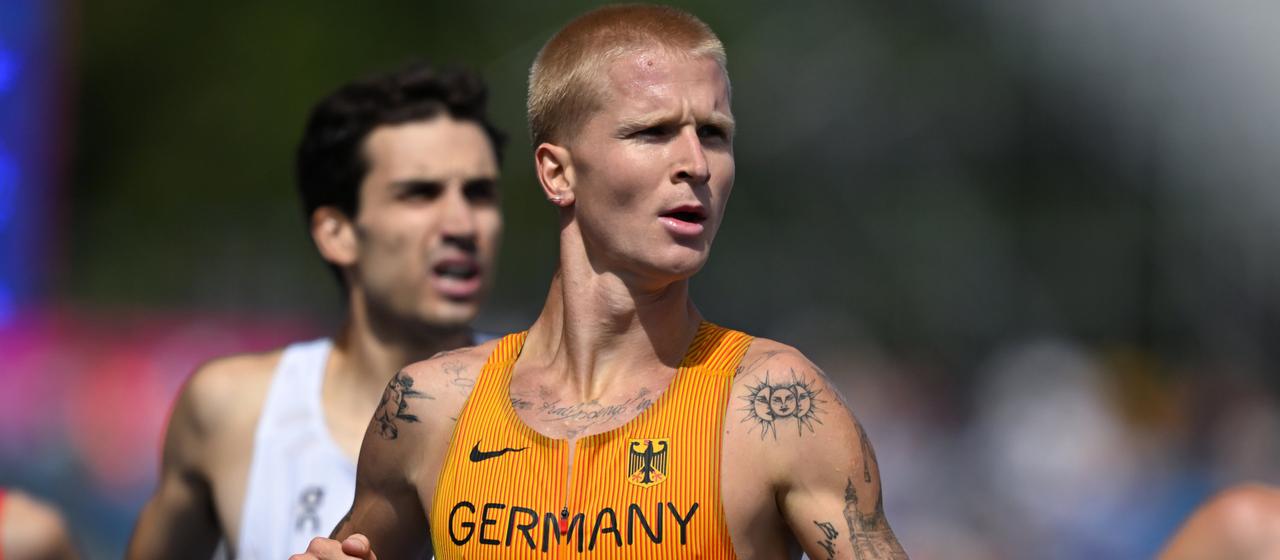 1500-m-Läufer Robert Farken bei der Leichtathletik-EM in Birmingham.